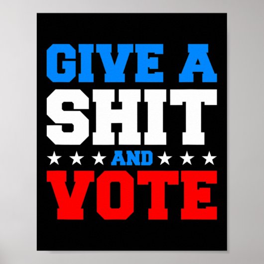 Poster Élections Drôle - Donner Un Vote Et Voter (Devant)
