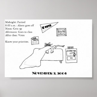 Poster Électrice étudiante