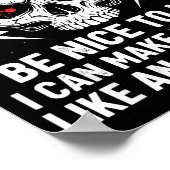 Poster Electrician Humor Be Nice To Me Funny Electrician  (Coin)