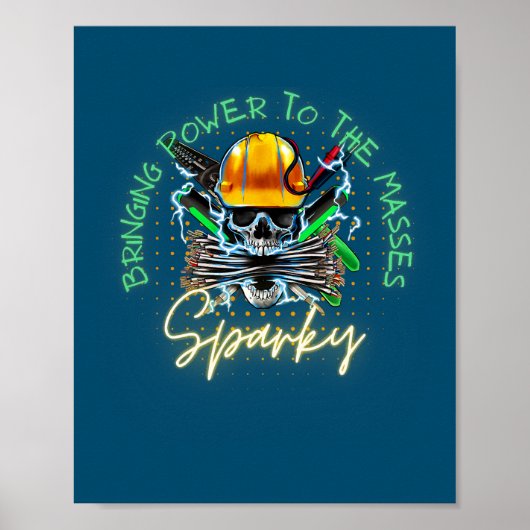 Poster Électricien (Devant)