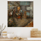 Poster Electricien - Cours de génie électrique 1915 (Cuisine)