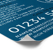 Poster Electriciens Poing, Electricien Publicité (Coin)