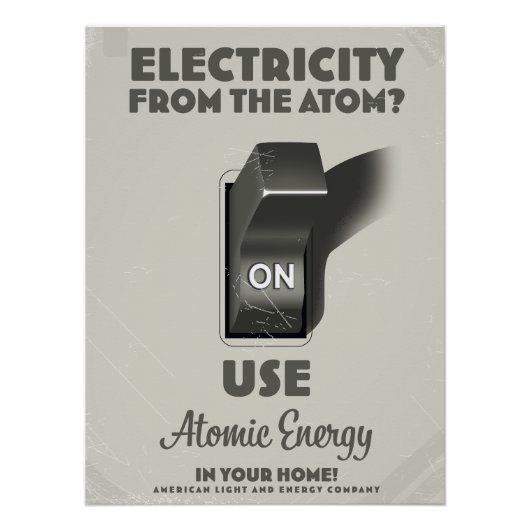 Poster Électricité de l'atome (Devant)