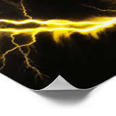 Poster Electrification de la texture de la fourrure noire (Coin)