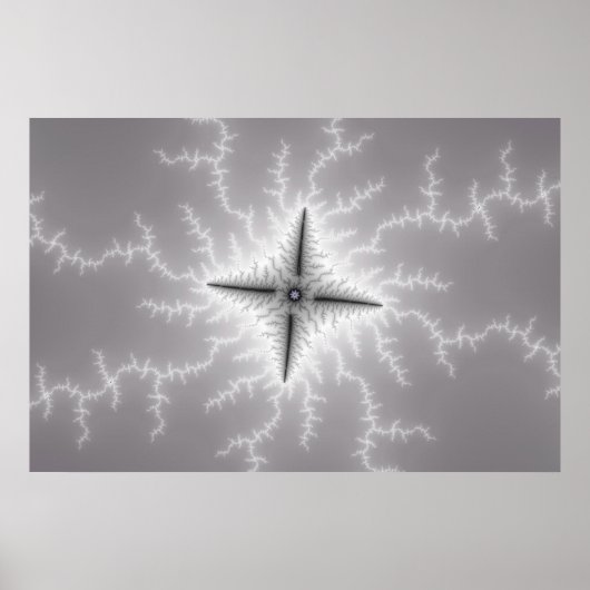 Poster Electro - Art fractal (Devant)