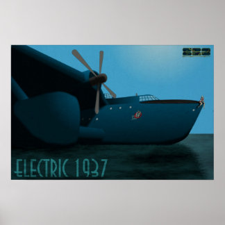 Poster électronique 1937 "Big Jane" Pin Up