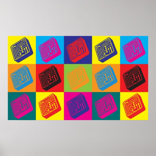 Poster Electronique Pop Art (Devant)
