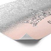 Poster Elegan tendance Parties scintillant argent Tiara (Coin)