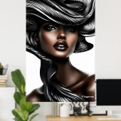 Poster Élégance (Bureau à domicile)