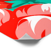 Poster Elégance Abstraite motif sans couture avec bac fle (Coin)