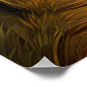 Poster Élégance Bambou, Soirée Dorée (Coin)