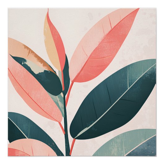 Poster Élégance Botanic (Devant)