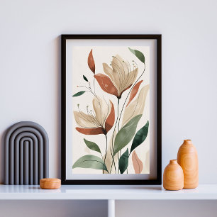 Poster Élégance Botanique Rose III – Floral Minimaliste
