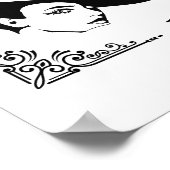 Poster Élégance captivante Belle femme moderne (Coin)