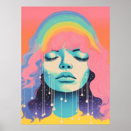 Poster Élégance chromatique (Devant)