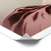 Poster Élégance d'antan, beauté aux fleurs couronnée (Coin)