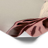 Poster Élégance d'antan, beauté aux fleurs couronnée (Coin)