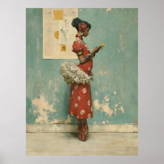 Poster Élégance de ballet vintage (Devant)