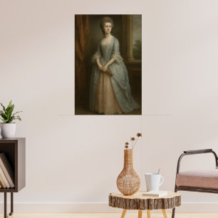 Poster "Elégance de l'ère Portrait de dame britannique