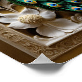 Poster "Elégance décorative : Soulagement en plâtre avec  (Coin)