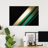 Poster Élégance Diagonale (Bureau à domicile)