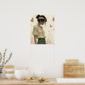 Poster Élégance douce dans une danse papillon (Cuisine)