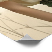 Poster Élégance douce dans une danse papillon (Coin)