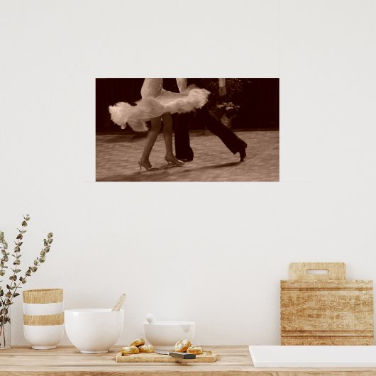 Poster Élégance en danse (Cuisine)