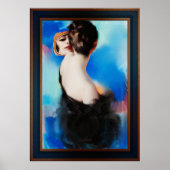 Poster Elégance en noir par Rolf Armstrong (Devant)