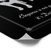 Poster Elegance English Bull Terrier cravate noire art an (Coin)