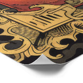 Poster Elégance épicée Sauce chaude Étiquette Design (Coin)