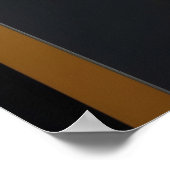 Poster Élégance Géométrique Or et Émeraude (Coin)