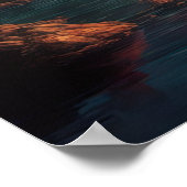 Poster Élégance indomptée, Ouverture au coucher du soleil (Coin)