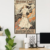 Poster Elégance intemporelle : Jeanne d'Arc-Sarah Bernhar (Bureau à domicile)