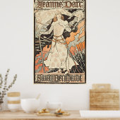 Poster Elégance intemporelle : Jeanne d'Arc-Sarah Bernhar (Cuisine)