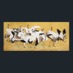 Poster Élégance intemporelle : Le troupeau japonais de gr<br><div class="desc">Immergez-vous dans la beauté sereine de notre magnifique affiche japonaise Flock of Cranes, un chef-d'oeuvre vintage de la célèbre Ishida Yūtei. Cette oeuvre méticuleusement détaillée, avec sa résolution de haute qualité et numériquement brillance améliorée, vous transporte dans un monde où la grâce rencontre une élégance intemporelle. Alors que les grues...</div>