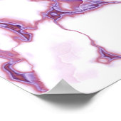 Poster Élégance Marbre Rose Violet (Coin)