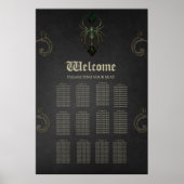 Poster Élégance mécanique, l'araignée dans le noir (Devant)