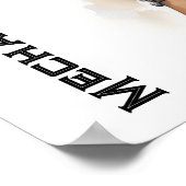 Poster Élégance mécanique Steampunk Jeune femme (Coin)