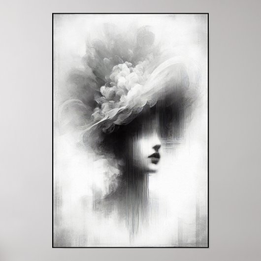 Poster Élégance silencieuse Abstraite (Devant)