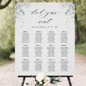Poster Élégance suprême, Panneau de plan de table de mari