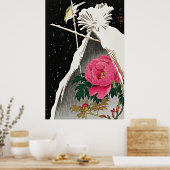 Poster Elégance tranquille : Bluechat et Peony de Sibérie (Cuisine)