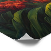 Poster Élégance tropicale, Dusk orange (Coin)