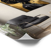 Poster Élégance urbaine Oeuvres Abstraites modernes (Coin)