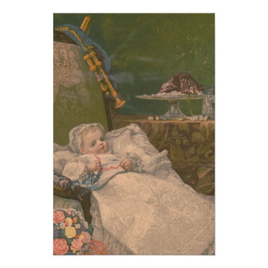 Poster Élégance Victorienne : Le Monde d'un Nourrisson (Devant)