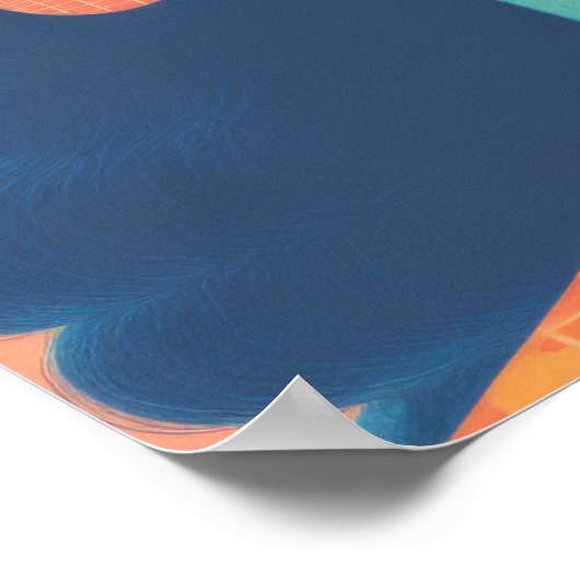 Poster Élégance vive (Coin)