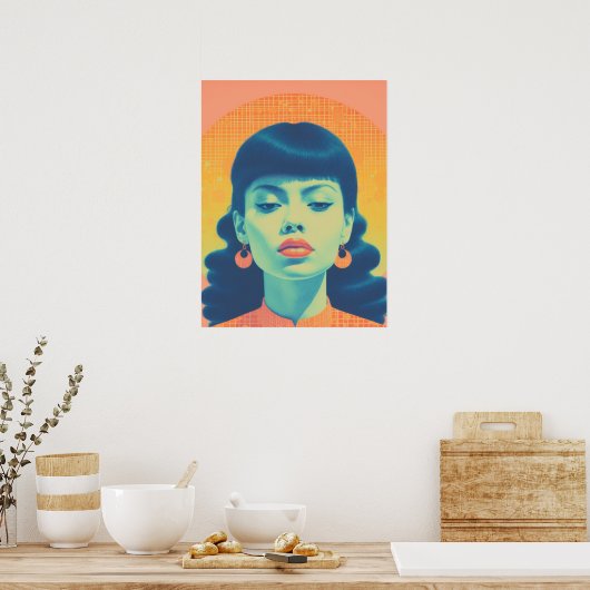 Poster Élégance vive (Cuisine)