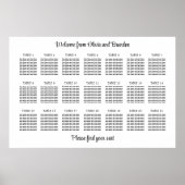 Poster élégant 21 Mariage de table (Devant)