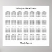 Poster élégant 28 Mariage de table (Devant)