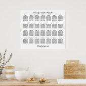 Poster élégant 28 Mariage de table (Cuisine)